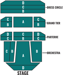Chrysler Hall Seating Chart Detailed