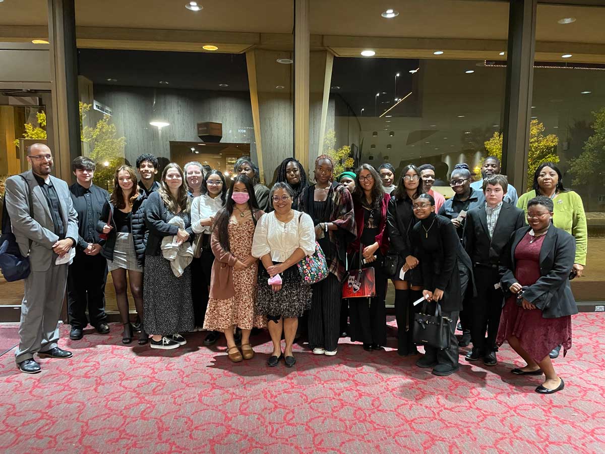 Students from Norfolk Public Schools enjoying an evening at the Virginia Symphony Orchestra